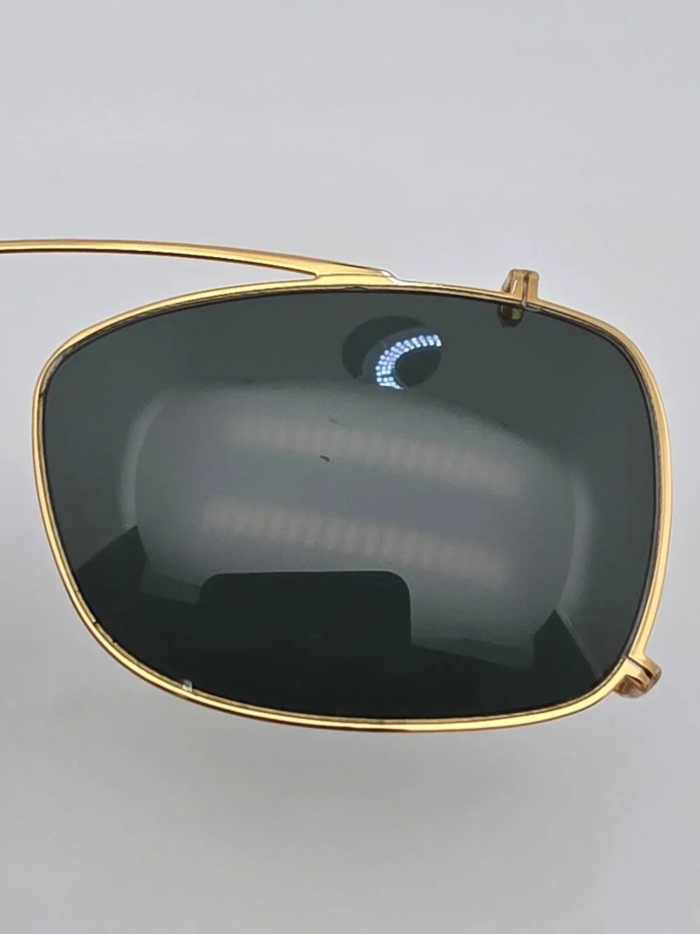 Ray-Ban RB5228-C 2500/71 Arista Gold Frame G-15 Green Lens Clip On Sunglasses